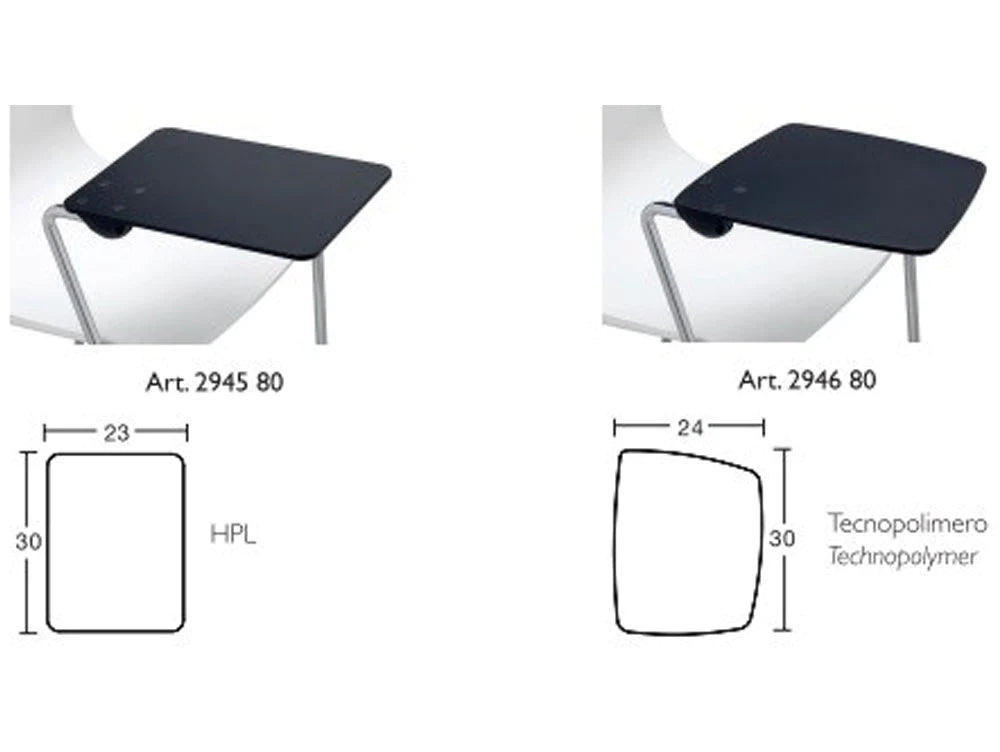 Alice Chair with Writing Tablet